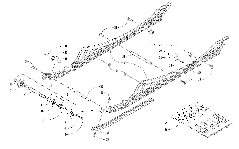 SLIDE RAIL AND TRACK ASSEMBLY [104760]