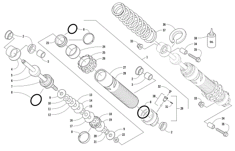 FRONT SUSPENSION SHOCK ABSORBER ASSEMBLY