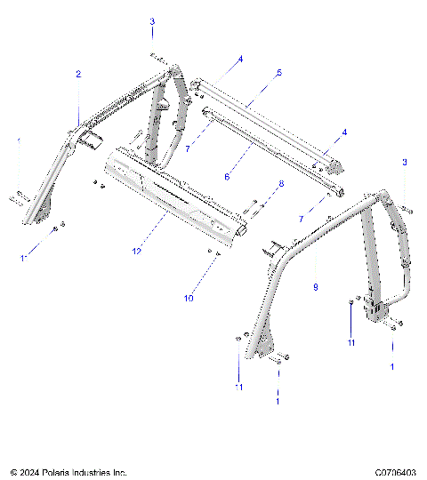 CHASSIS, ROLLOVER PROTECTION 2P