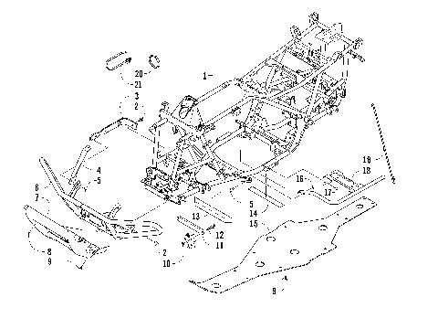 FRAME AND RELATED PARTS [87537]
