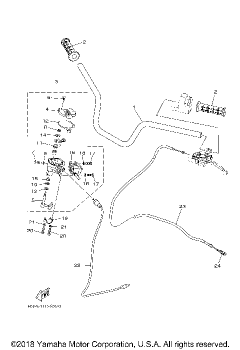 STEERING HANDLE CABLE