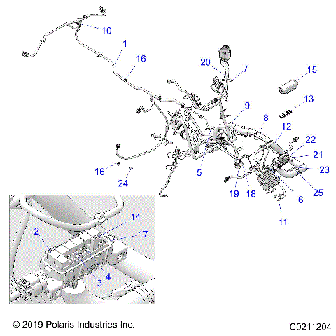 ELECTRICAL, HARNESS - A20SXA85A1/A7/CA1/CA7/E85A9/AF/AP/CA9/CAF/CAP/V85AP/CAP (C0211204)