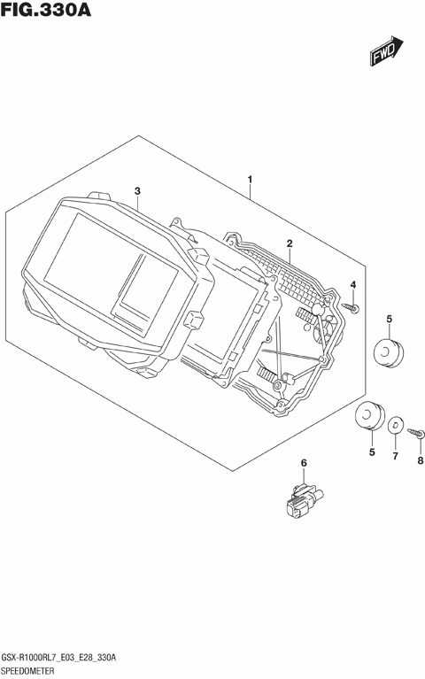 SPEEDOMETER (GSX-R1000RL7 E03)
