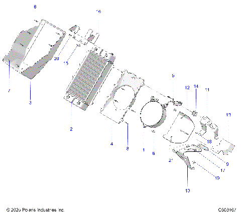 ENGINE, COOLING, RADIATOR - S26TLF9FSL (C603167)