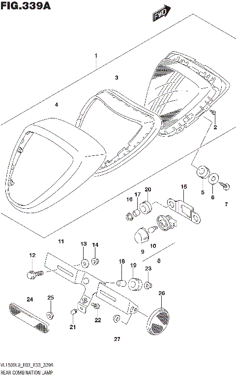 REAR COMBINATION LAMP (VL1500BL9 E03)