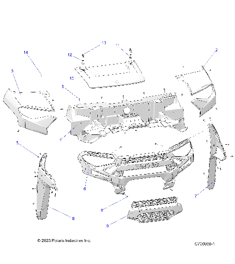 BODY, HOOD AND FRONT FASCIA - R25T6E99RM/SM (C700060)