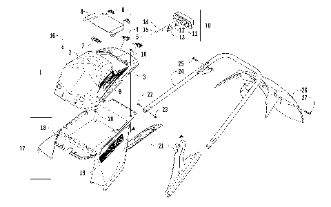 REAR BUMPER, STORAGE BOX, AND TAILLIGHT ASSEMBLY [88067]