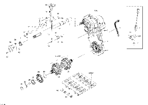 05- Drive Train Skandic - 600 HO E-TEC - WT