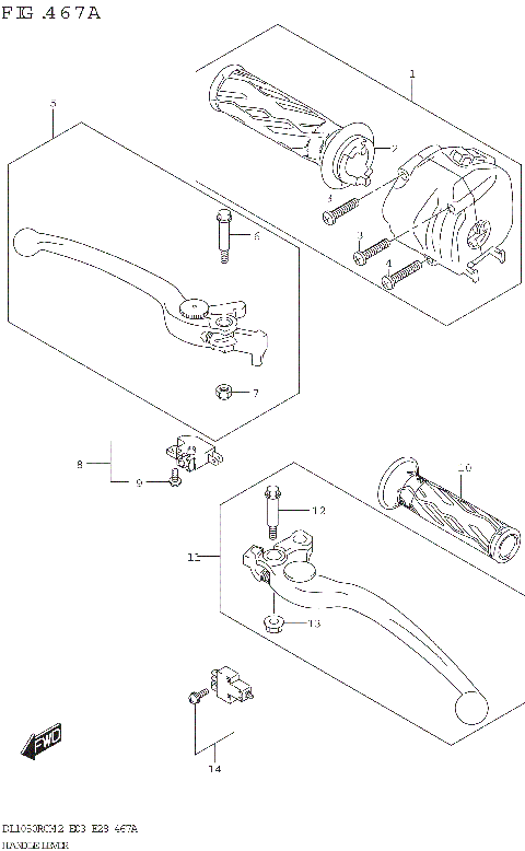 HANDLE LEVER (DL1050RC)