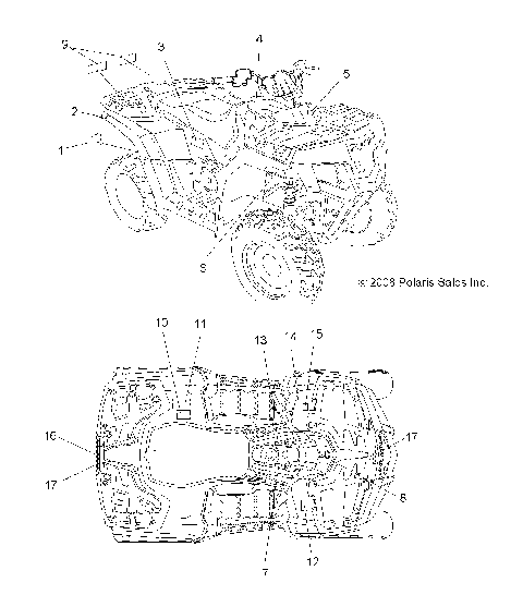 BODY, DECALS - A09LH46AQ/AX/AZ (49ATVDECAL09SP400)