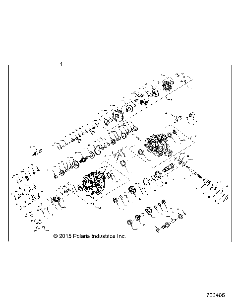 DRIVE TRAIN, MAIN GEARCASE INTERNAL - R16RUA/RUE/RVA/RVE ALL OPTIONS (700405)