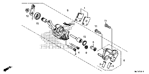 PARKING BRAKE CALIPER