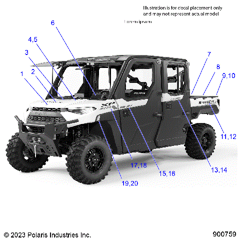 BODY, DECALS, GRAPHIC - R25RSV99AC (900759)