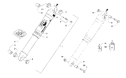 REAR SUSPENSION REAR ARM SHOCK ABSORBER [105240]