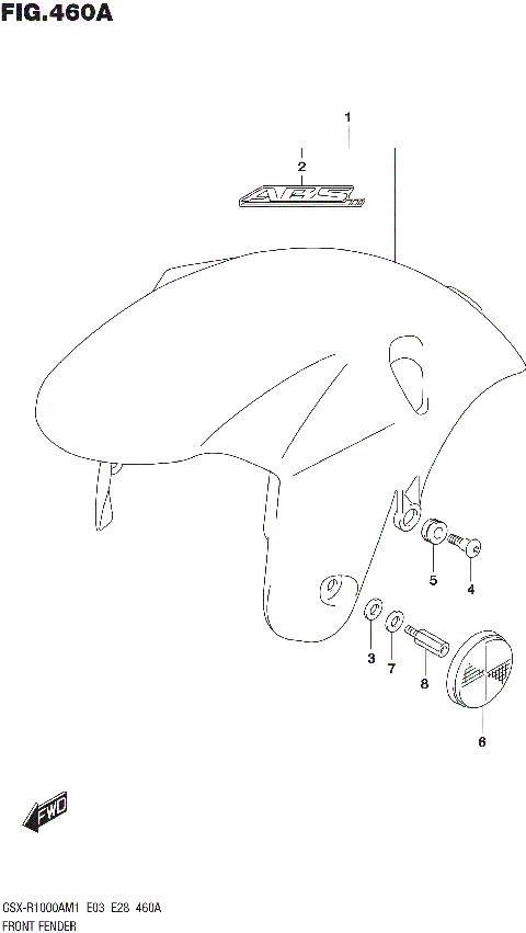 FRONT FENDER (GSX-R1000A)