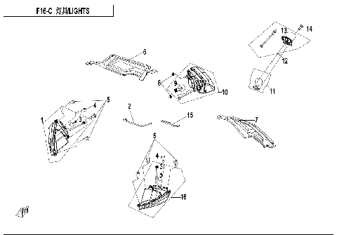 LIGHTS (USA,NO TURN LIGHT)
