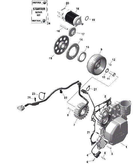 01- ROTAX - Magneto and Electric Starter