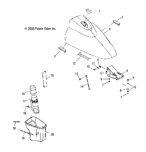 FRONT STORAGE COMPARTMENT - W045297DA/IA/IB (4990519051A07)