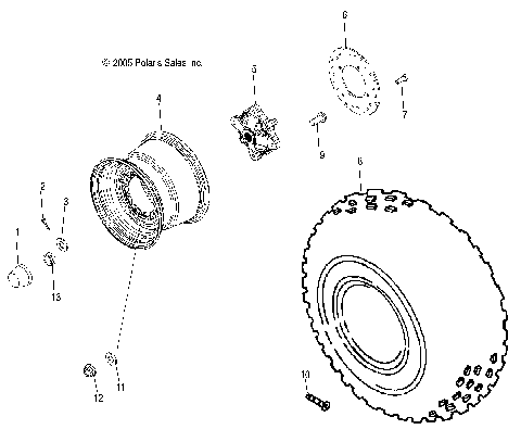 WHEEL, REAR - R07RF68AD/AF (4999202259920225C08)