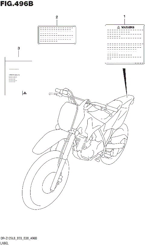 LABEL (DR-Z125LL8 E03)