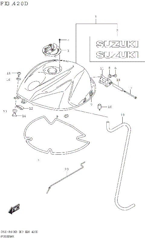 FUEL TANK (GSX-R600Z:E33)