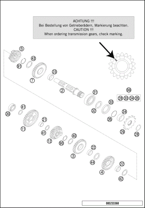TRANSMISSION II - COUNTERSHAFT