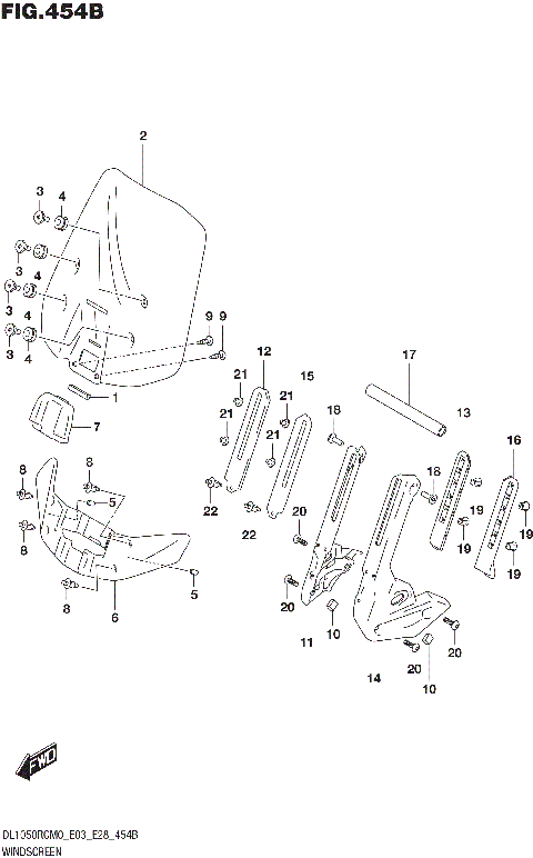 WINDSCREEN (DL1050RQ)