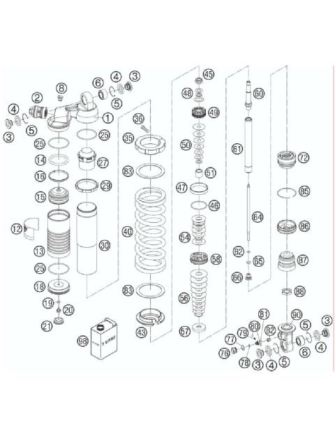 MONOSHOCK DISASSEMBLED