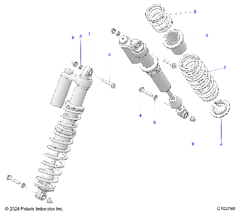 SUSPENSION, SHOCK, REAR - A26SGE95AB (C102760)