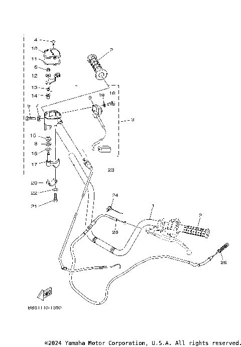 STEERING HANDLE CABLE