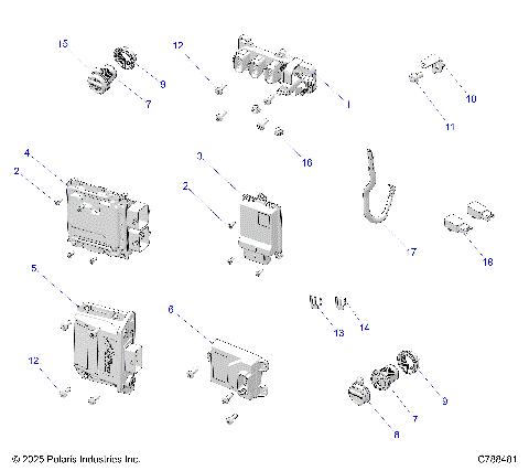 ELECTRICAL, WIRE HARNESS COMPONENTS - R26X6T1RBL (C788481)