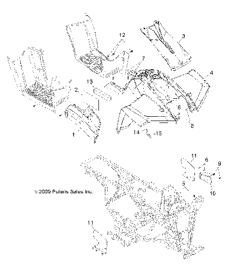 BODY, FRONT CAB and SIDE PANELS - A10EA32FA (49ATVCAB10BOSS)