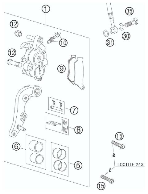 BRAKE CALIP ER FRONT