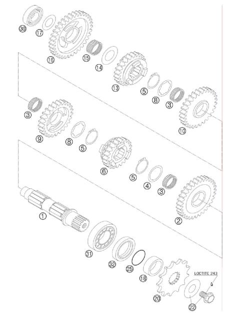 TRANSMISSION II - COUNTERSHAFT