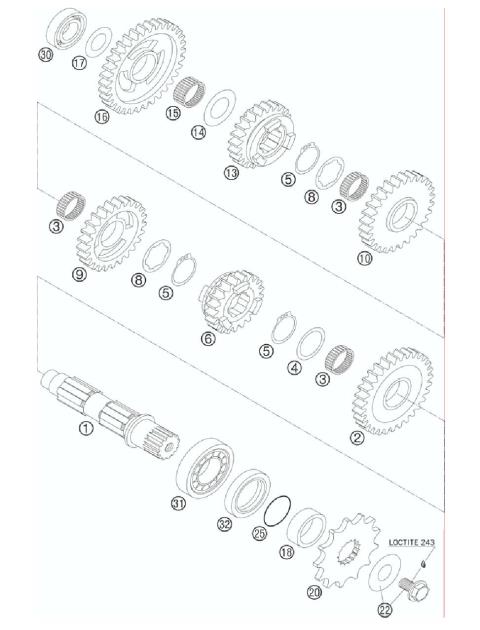 TRANSMISSION II - COUNTERSHAFT