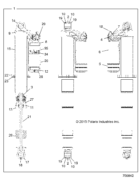 SUSPENSION, FRONT SHOCK INTERNALS 7044415/6