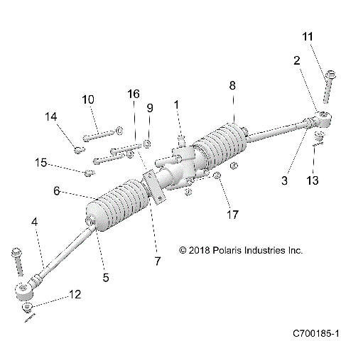 STEERING, GEARBOX ASM. - Z21CHA57A2/K2/E57AK (C700185-1)