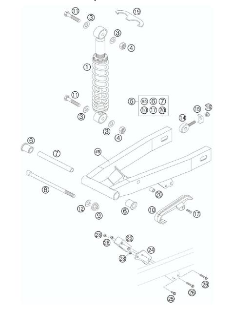 MONOSHOCK, SW ING ARM