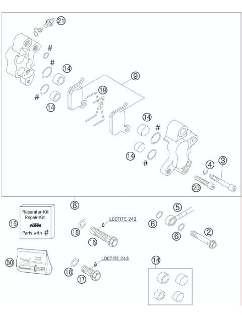 BRAKE CALIP ER FRONT