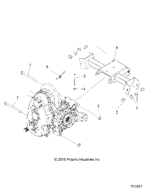 DRIVE TRAIN, MAIN GEARCASE MOUNTING - R21MAAE4F4/F9 (701857)