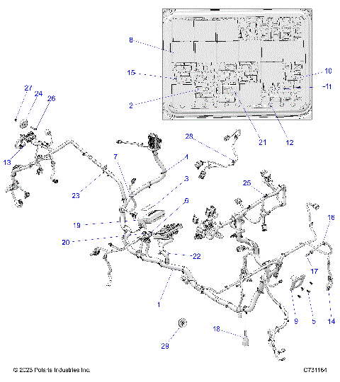 ELECTRICAL, WIRE HARNESS - R24RRY99AJ/BJ/AK/BK/AZ/BZ/A9/B9 (C731164)