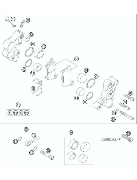 BRAKE CALIP ER FRONT