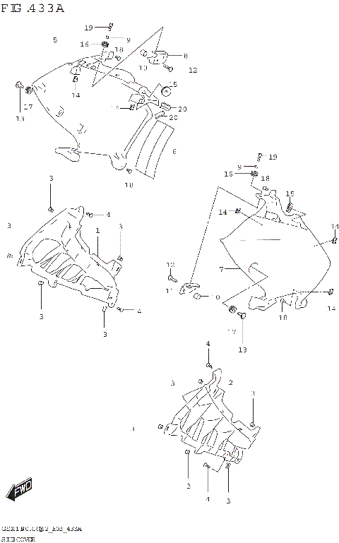 SIDE COVER (GSX1300RRQ)