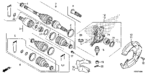 FRONT KNUCKLE@FRONT DRIVE