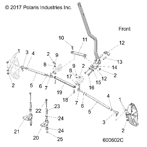 STEERING, LOWER - S19FJB8/FJE8/FJP8 ALL OPTIONS (600602C)