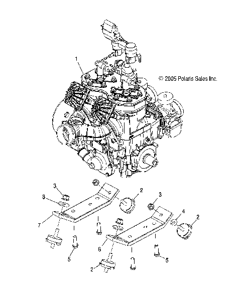 ENGINE MOUNTING - S07MX4CS/CE (4997179717C02)