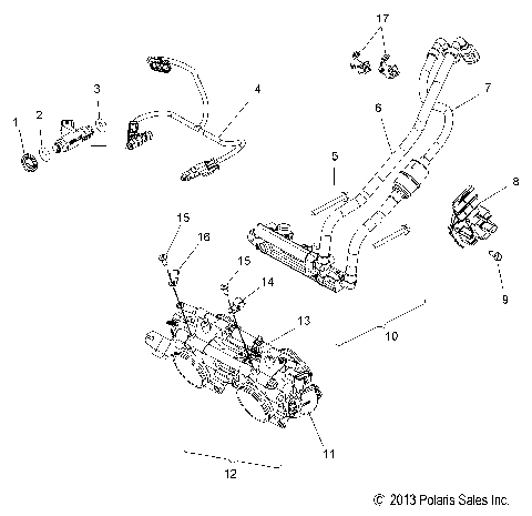 FUEL SYSTEM, RAIL, LINES and THROTTLE BODY - S14BS6GSA/GSL/GEL (49SNOWFUELLINE14STD)