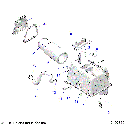 ENGINE, AIR INTAKE - A20SGE95AK (C102350)
