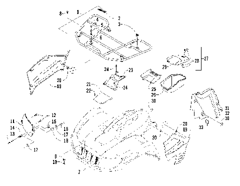 FRONT RACK AND HEADLIGHT ASSEMBLIES [87535]