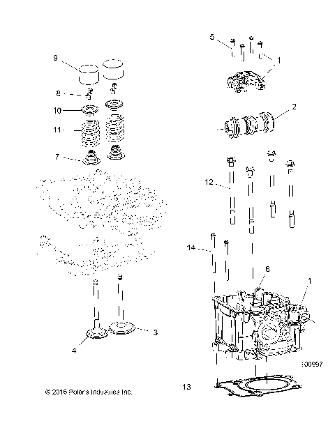 ENGINE, CYLINDER HEAD, CAM and VALVES - A19SEA50B1/B7/SEE50B7/B3/SEG50B4 [100997]